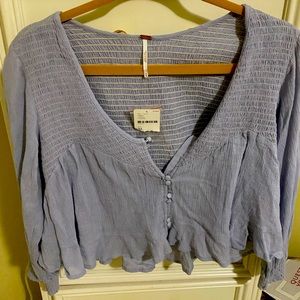 Free People button down blouse